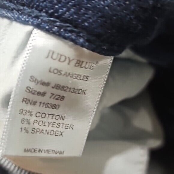 Judy‎ Blue Los Angeles High Rise Raw Hem Jeans Size 7/28 - Picture 4 of 5